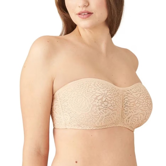 NWT Wacoal Halo Nude Lace Strapless Bra Sz 36DDD - Picture 5 of 6
